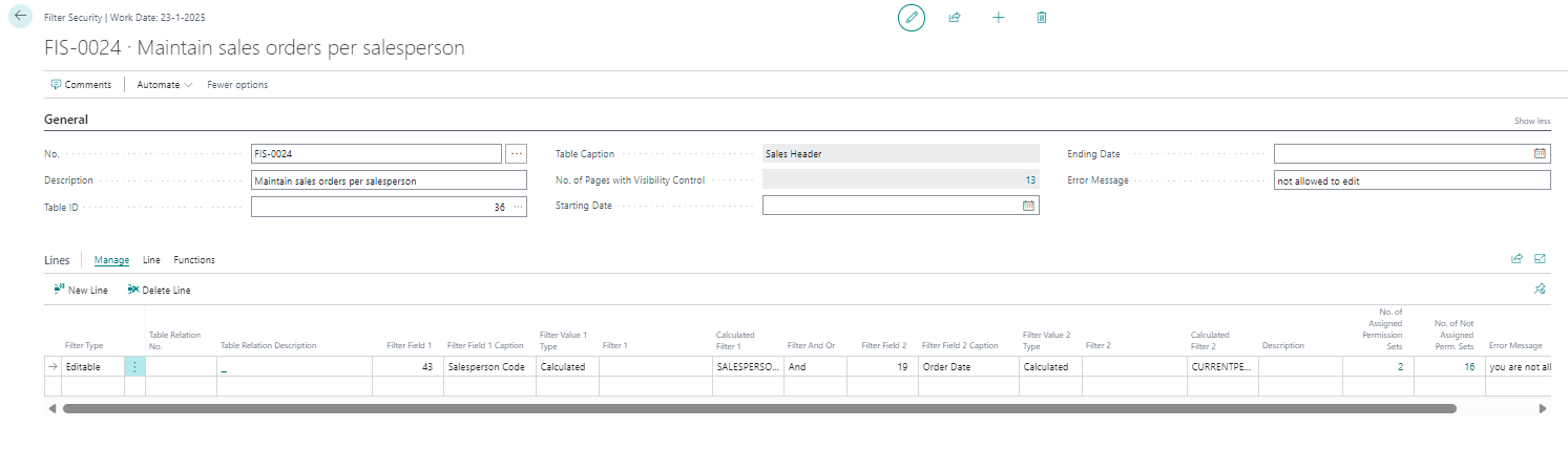 FIS sample advanced