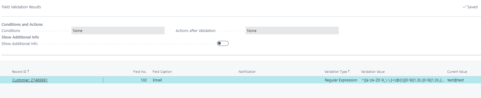 FV regex sample