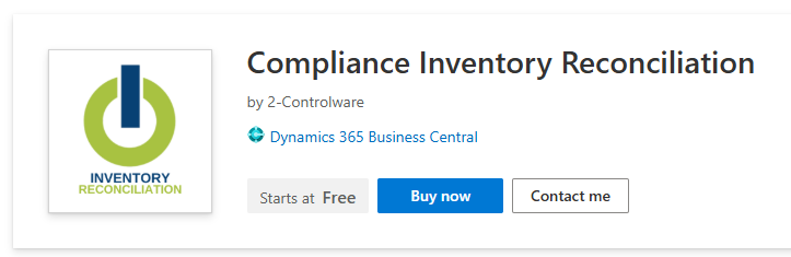 Compliance Inventory Reconciliation in Microsoft AppSource