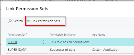 link permission sets