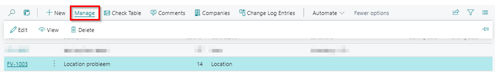 manage FV options